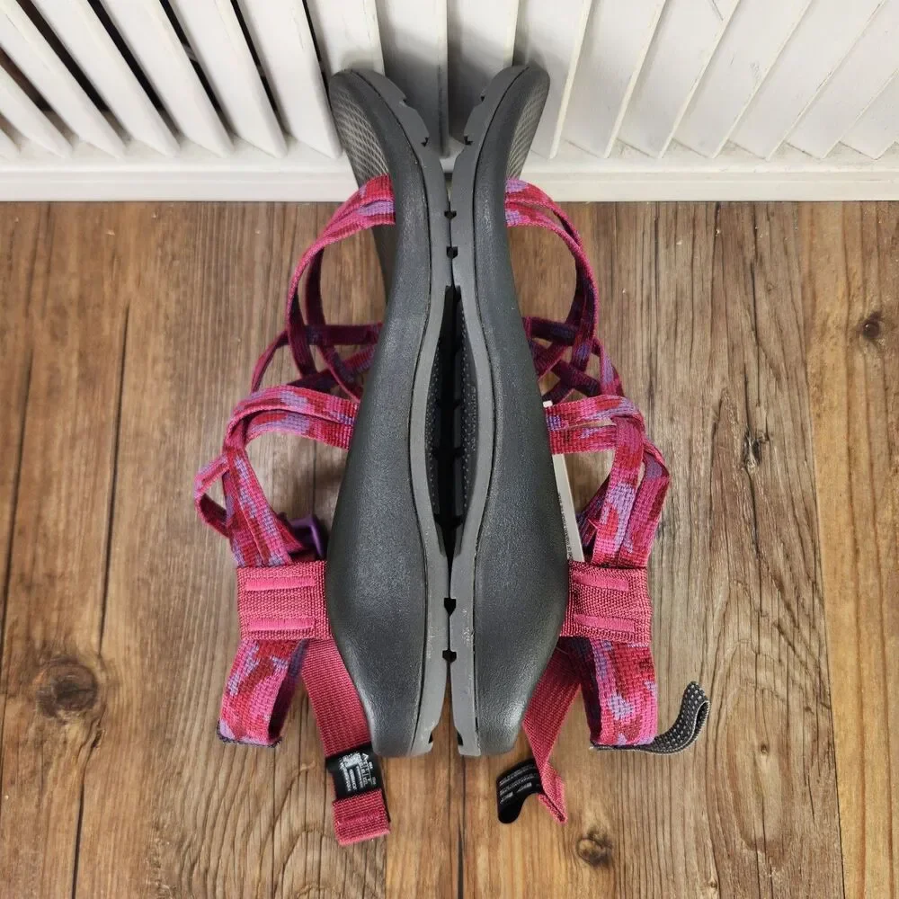 Chaco ZX/1 Ecotread Kids 4 M Sweeping Fuchsia Pink Hiking Beach Strappy Sandals